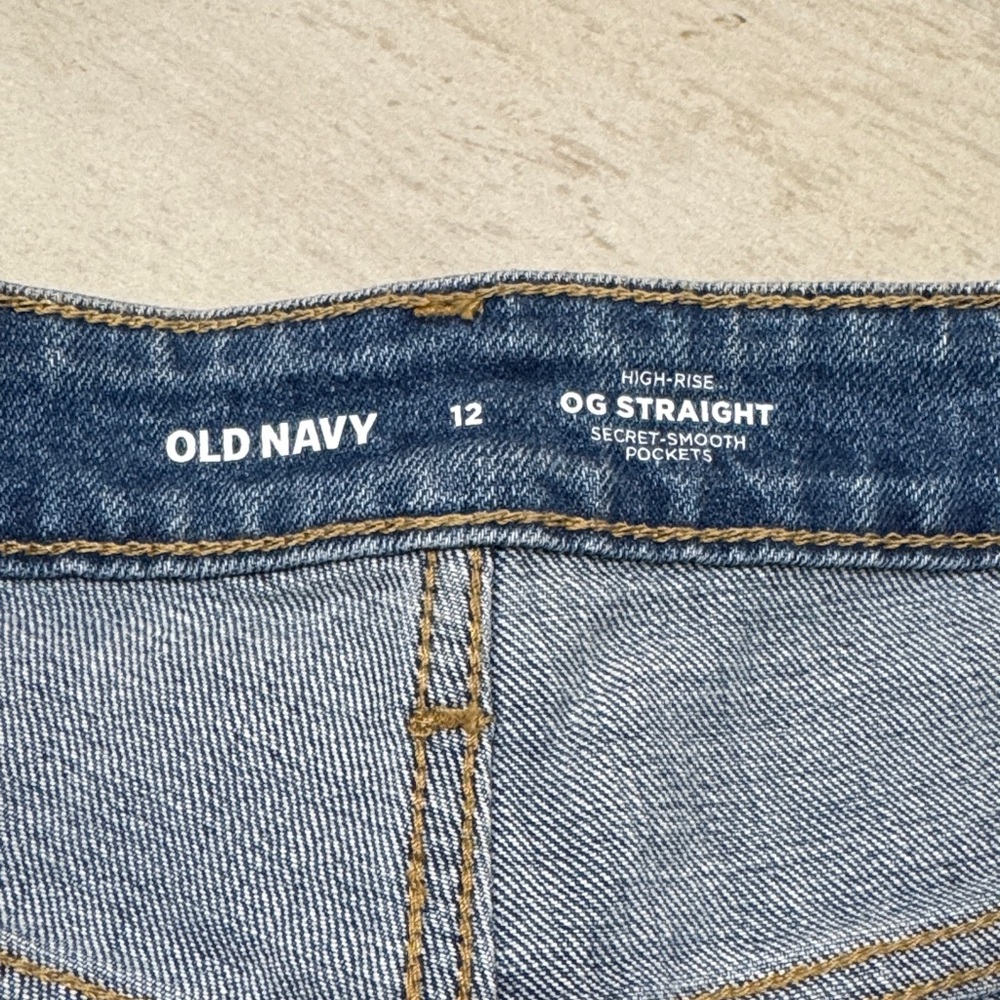 Old Navy High-Rise OG Straight Jean Shorts - 5” Inseam - Picture 7 of 9